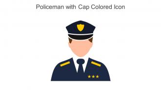Policeman With Cap Colored Icon In Powerpoint Pptx Png And Editable Eps Format