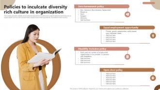 Policies To Inculcate Diversity Rich Culture Strategic Plan To Foster Diversity And Inclusion