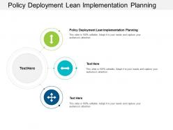 Policy deployment lean implementation planning ppt powerpoint presentation layouts designs cpb