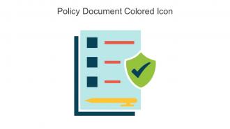 Policy Document Colored Icon In Powerpoint Pptx Png And Editable Eps Format