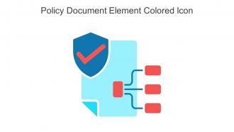 Policy Document Element Colored Icon In Powerpoint Pptx Png And Editable Eps Format