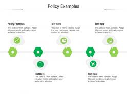 Policy examples ppt powerpoint presentation ideas introduction cpb