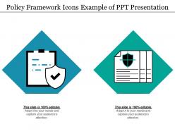 Policy framework icons example of ppt presentation