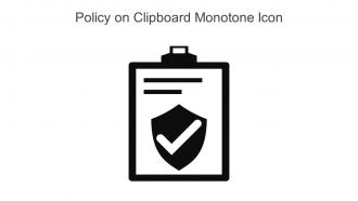 Policy On Clipboard Monotone Icon In Powerpoint Pptx Png And Editable Eps Format