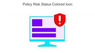 Policy Risk Status Colored Icon In Powerpoint Pptx Png And Editable Eps Format