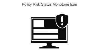 Policy Risk Status Monotone Icon In Powerpoint Pptx Png And Editable Eps Format