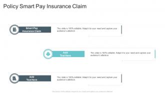 Policy Smart Pay Insurance Claim In Powerpoint And Google Slides Cpb