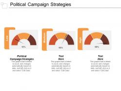 Political campaign strategies ppt powerpoint presentation ideas maker cpb