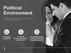 Political environment actions ppt powerpoint presentation layouts designs