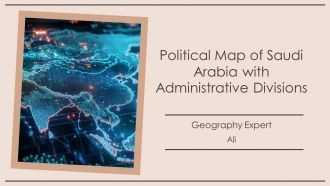 Political Map Of Saudi Arabia With Administrative PPT Demonstration AT