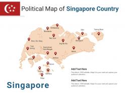 Political map of singapore country powerpoint presentation ppt template