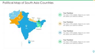 Political map of south asia countries
