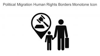 Political Migration Human Rights Borders Monotone Icon In Powerpoint Pptx Png And Editable Eps Format