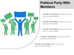 Political party with members