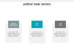 Political trade barriers ppt powerpoint presentation backgrounds cpb