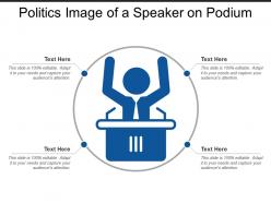 Politics Image Of A Speaker On Podium