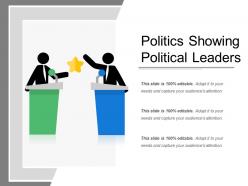 Politics showing political leaders