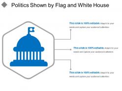 Politics Shown By Flag And White House