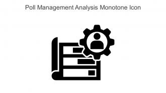 Poll Management Analysis Monotone Icon In Powerpoint Pptx Png And Editable Eps Format