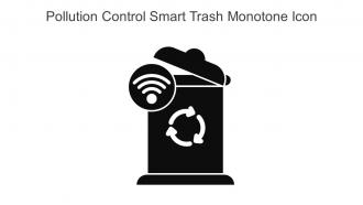 Pollution Control Smart Trash Monotone Icon In Powerpoint Pptx Png And Editable Eps Format