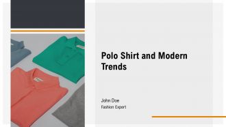Polo Shirt And Modern Trends PPT Mockup AT