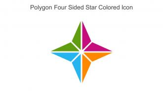 Polygon Four Sided Star Colored Icon In Powerpoint Pptx Png And Editable Eps Format