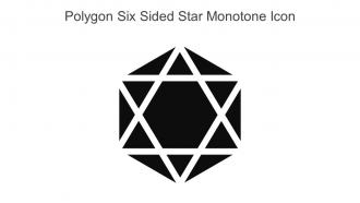 Polygon Six Sided Star Monotone Icon In Powerpoint Pptx Png And Editable Eps Format