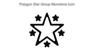 Polygon Star Group Monotone Icon In Powerpoint Pptx Png And Editable Eps Format