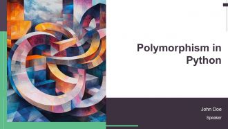 Polymorphism In Python PPT Demonstration AT