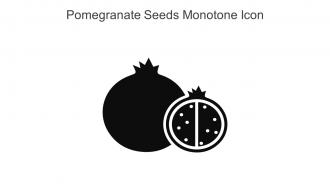 Pomegranate Seeds Monotone Icon In Powerpoint Pptx Png And Editable Eps Format