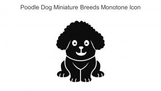 Poodle Dog Miniature Breeds Monotone Icon In Powerpoint Pptx Png And Editable Eps Format