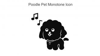 Poodle Pet Monotone Icon In Powerpoint Pptx Png And Editable Eps Format