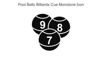 Pool Balls Billiards Cue Monotone Icon In Powerpoint Pptx Png And Editable Eps Format