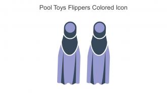 Pool Toys Flippers Colored Icon In Powerpoint Pptx Png And Editable Eps Format