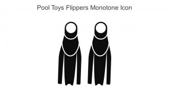 Pool Toys Flippers Monotone Icon In Powerpoint Pptx Png And Editable Eps Format