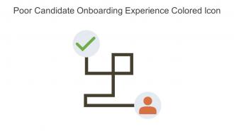 Poor Candidate Onboarding Experience Colored Icon In Powerpoint Pptx Png And Editable Eps Format