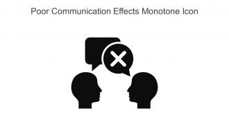 Poor Communication Effects Monotone Icon In Powerpoint Pptx Png And Editable Eps Format