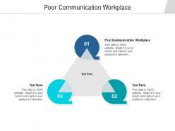 Poor communication workplace ppt powerpoint presentation infographic template gridlines cpb