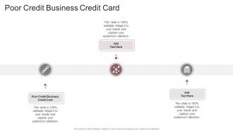 Poor Credit Business Credit Card In Powerpoint And Google Slides Cpb