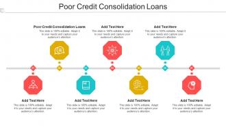 Poor Credit Consolidation Loans Ppt Powerpoint Presentation Gallery Examples Cpb