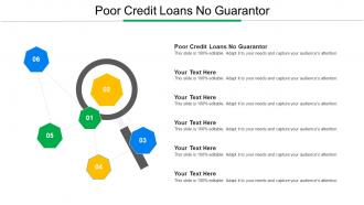 Poor Credit Loans No Guarantor Ppt Powerpoint Presentation Layouts Good Cpb