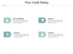 Poor credit rating ppt powerpoint presentation styles layouts cpb