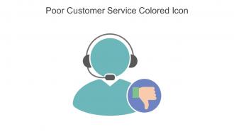 Poor Customer Service Colored Icon In Powerpoint Pptx Png And Editable Eps Format