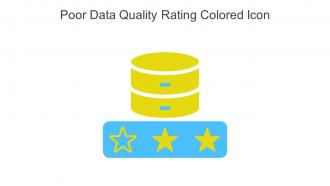 Poor Data Quality Rating Colored Icon In Powerpoint Pptx Png And Editable Eps Format