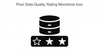 Poor Data Quality Rating Monotone Icon In Powerpoint Pptx Png And Editable Eps Format