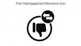Poor Disengagement Monotone Icon In Powerpoint Pptx Png And Editable Eps Format