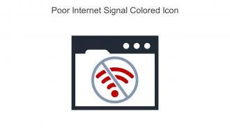 Poor Internet Signal Colored Icon In Powerpoint Pptx Png And Editable Eps Format