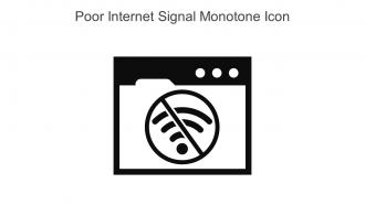 Poor Internet Signal Monotone Icon In Powerpoint Pptx Png And Editable Eps Format
