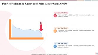 Poor Performance Chart Icon With Downward Arrow