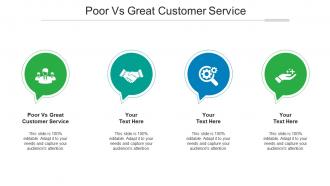 Poor vs great customer service ppt powerpoint presentation summary graphics template cpb